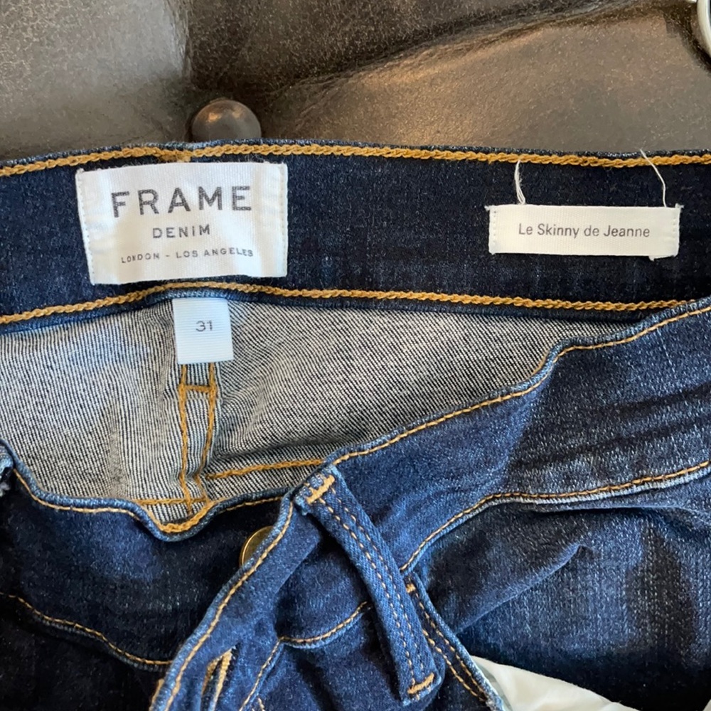 Frame dark jeans